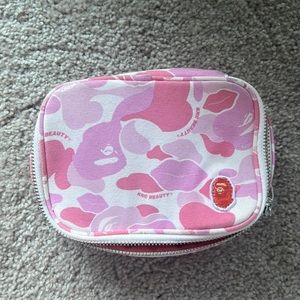 Bape small travel bag.Pink, GOOD condition